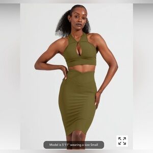 Buffbunny Sphynx Ribbed Skirt